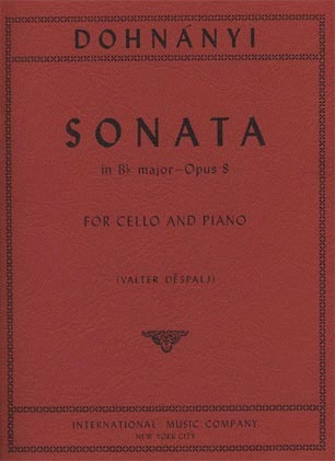 Dohnanyi, Ernst von: Sonata in Bb Op.8 (cello & piano)