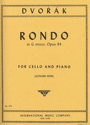 Dvorak (Rose): Rondo in G minor, Op.94 (cello & piano)