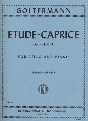 Goltermann, Georg (Fournier): Etude-Caprice Op.54 #4 (cello & piano) IMC