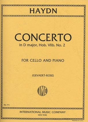 Haydn (Rose): Concerto in D Major, Hob.VIIb, No.2 (cello & piano)