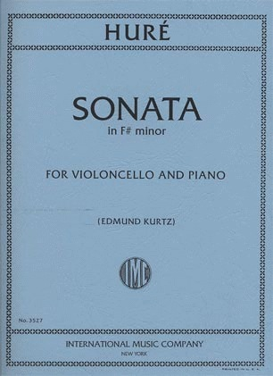Hure (Kurtz): Sonata in F# minor (cello & piano) International