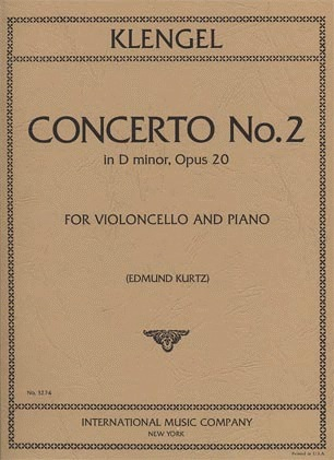 Klengel (Kurtz): Concerto No.2 in D minor, Op.20 (cello & piano)