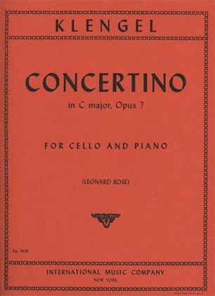 Klengel (Rose): Concertino in C Major, Op.7 (cello & piano)