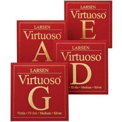 Larsen Virtuoso 4/4 violin string set, medium, Denmark,