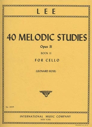 Lee, Sebastian (Rose): 40 Melodic Studies, Op.31 Vol.2 (cello)