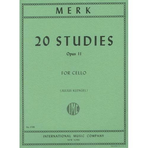 Merk (Klengel): 20 Studies, Op.11 (cello) International