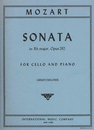 Mozart, W.A.: Sonata in Bb Major K.292 (cello & piano)