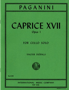 Paganini, Niccolo: Caprice No.17 Op.1 (cello)
