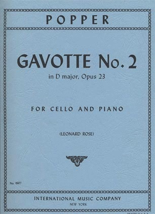 Popper (Rose): Gavotte No.2 in D Major, Op.23 (cello & piano) IMC