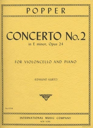 Popper (Kurtz): Concerto No.2 in E minor, Op.24 (cello & piano)