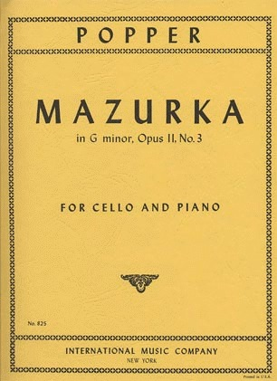 Popper: Mazurka No.3 in G minor, Op.11 (cello & piano)