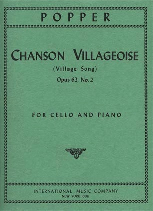 Popper: Village Song, Opus 62, No. 2 for cello and piano
