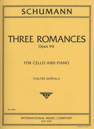 Schumann, Robert (Despalj): 3 Romances (Cello & piano) IMC