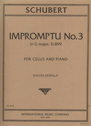 Schubert, Franz: Impromptu #3 in G major D899 (cello & piano)