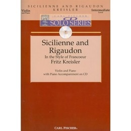 Kreisler, Fritz: Sicilienne and Rigaudon in the Style of Francoeur (violin, Piano, CD)