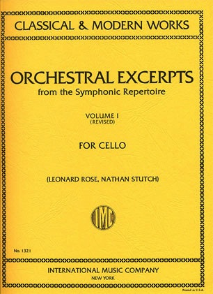 Rose, Leonard: Orchestral Excerpts Vol.1 revised (cello) IMC