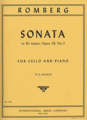 Romberg (Solow): Sonata No.3 in Bb Major, Op.38 (cello & piano)