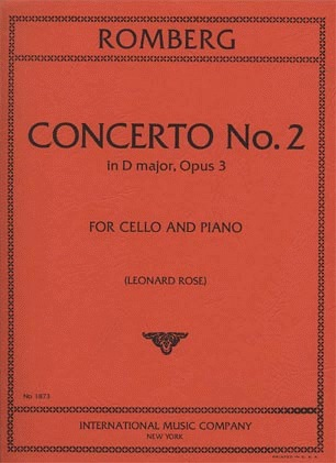 Romberg (Rose): Concerto No.2 in D Major, Op.3 (cello & piano)