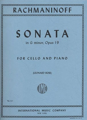 Rachmaninoff (Rose): Sonata in G minor, Op.19 (cello & piano)