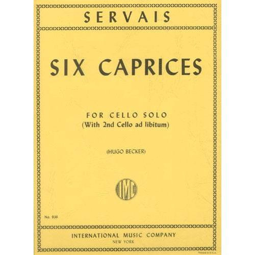 Servais, A.F. (Becker): Six Caprices Op.11 (cello solo with 2nd cello ad libitum)