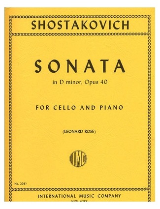Shostakovich (Rose): Sonata, Op.40 (cello & piano) IMC