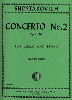 Shostakovich, Dmitri: Cello Concerto No.2 Op.126 (cello & piano) IMC