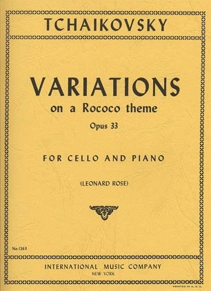 Tchaikovsky, Piotr: Variations on a Rococo Theme Op.33 (Cello & Piano)