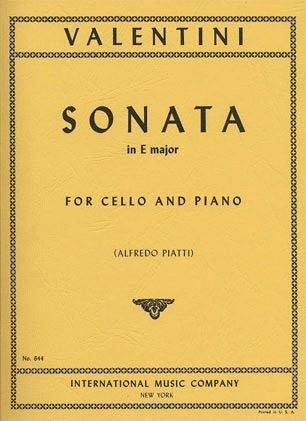 Valentini: Sonata in E (cello & piano)