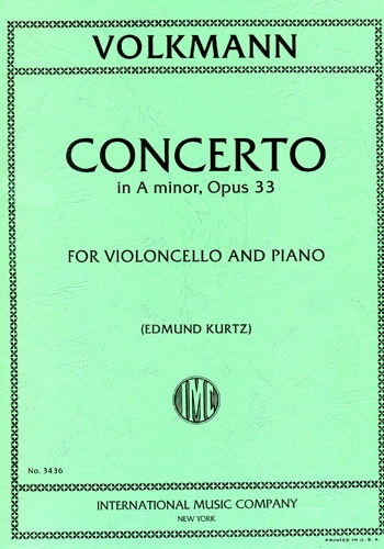 Volkmann, Robert: Concerto in A minor Op.33 (cello & piano)