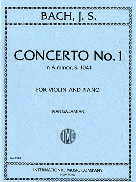 Bach (Galamian): Concerto No.1 in A minor, S.1041 (violin & piano) IMC
