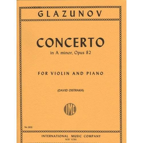 Glazunov, Alexander (Oistrakh): Concerto in A minor Op.82 (violin & piano)