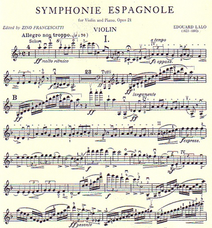 Lalo (Francescatti): Symphonie Espagnole Op.21 (violin, piano) IMC