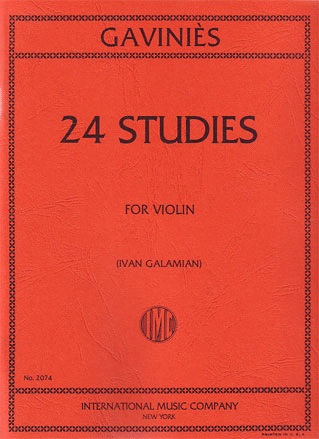 Gavinies, P. (Galamian): 24 Studies (violin) IMC