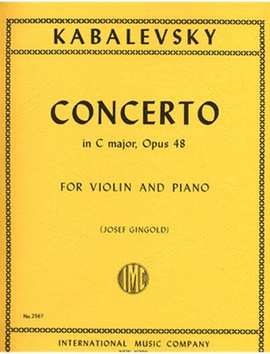 Kabalevsky, Dmitri (Gingold): Concerto in C major, Op.48 (violin & piano)