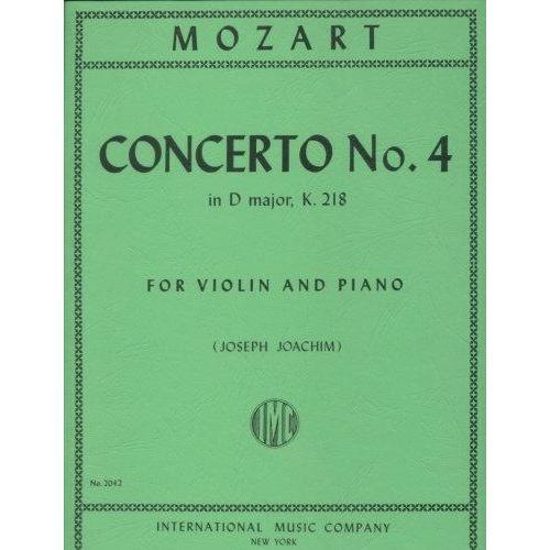 Mozart (Joachim): Concerto No.4 in D Major, K.218 (violin & piano)