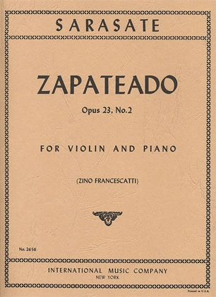 Sarasate, Pablo de (Francescatti): Zapateado Op.23 No.2 (violin & piano)