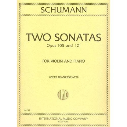 Schumann, Robert: Sonatas Op.105, 121 (violin & piano)
