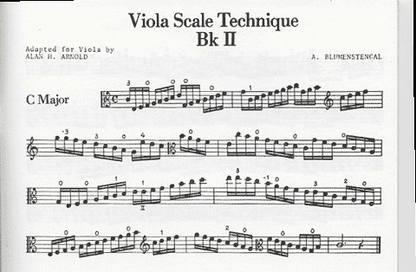 Blumenstengel, A. (Arnold): Viola Scale Technique book 2