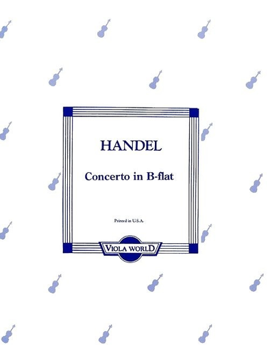 Handel, G.F. (Arnold): Concerto in Bb for Viola & Piano