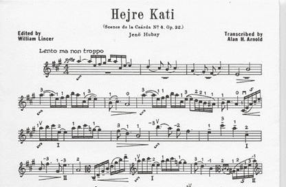 Hubay, Jeno (Arnold): Hejre Kati (viola & piano)