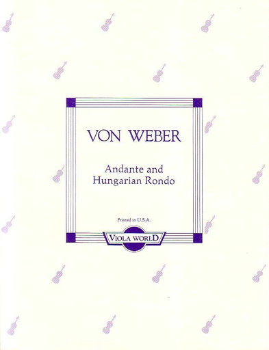 Von Weber, C.M. (Arnold): Andante & Hungarian Rondo (viola & piano)