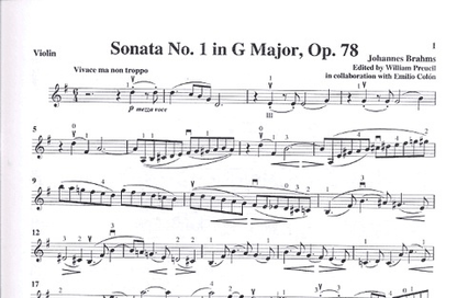 Brahms (Preucil): Sonata No.1 in G Major, Op.78 (violin & piano) Masters Music