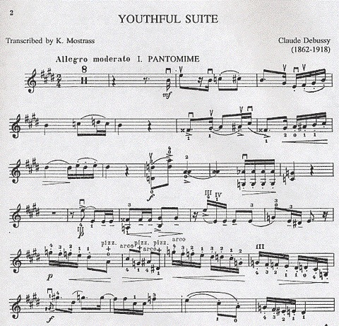 Debussy, Claude: Youthful Suite (violin & piano)