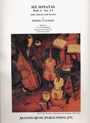 Gavinies, Pierre: Six Sonatas Bk.1 #1-3 (violin & piano)
