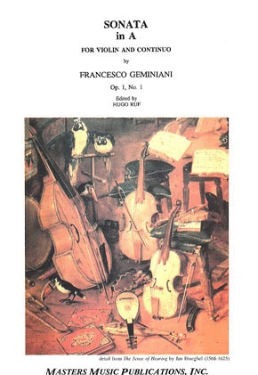Geminiani, Francesco: Sonata Op.1#1 in A (violin & piano)
