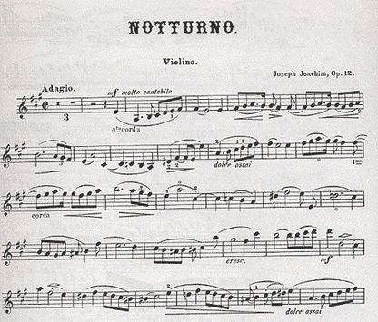 Joachim, Joseph: Notturno Op.12 (violin & piano)