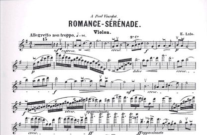 Lalo, Edouard: Romance-Serenade (violin & piano)