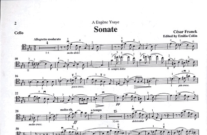 Franck, Cesar: Sonata in A major (cello & piano)