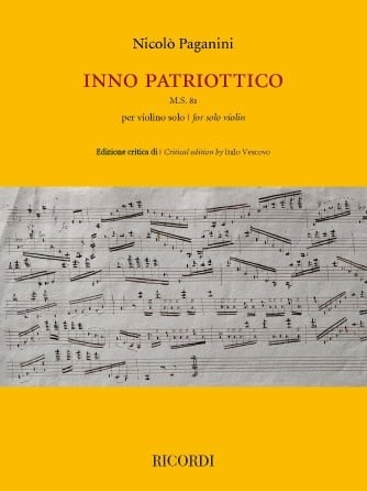 Paganini (Vescovo): Inno Patriottico (violin) Ricordi