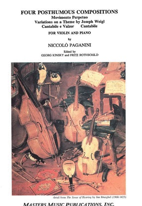 Paganini, Niccolo: 4 Posthumous Compositions (violin & piano)